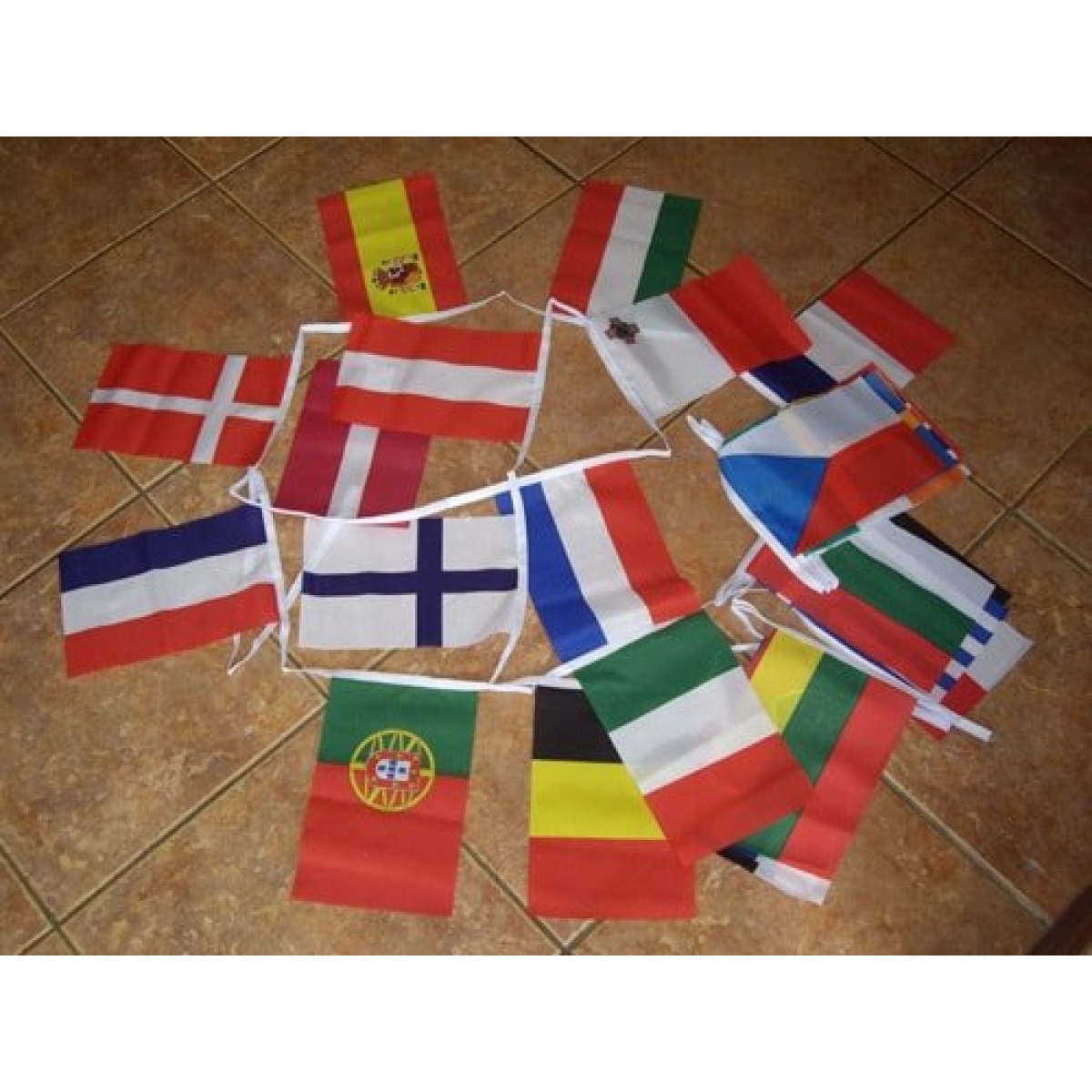 8m 28 flag European Bunting - World Flag Shop