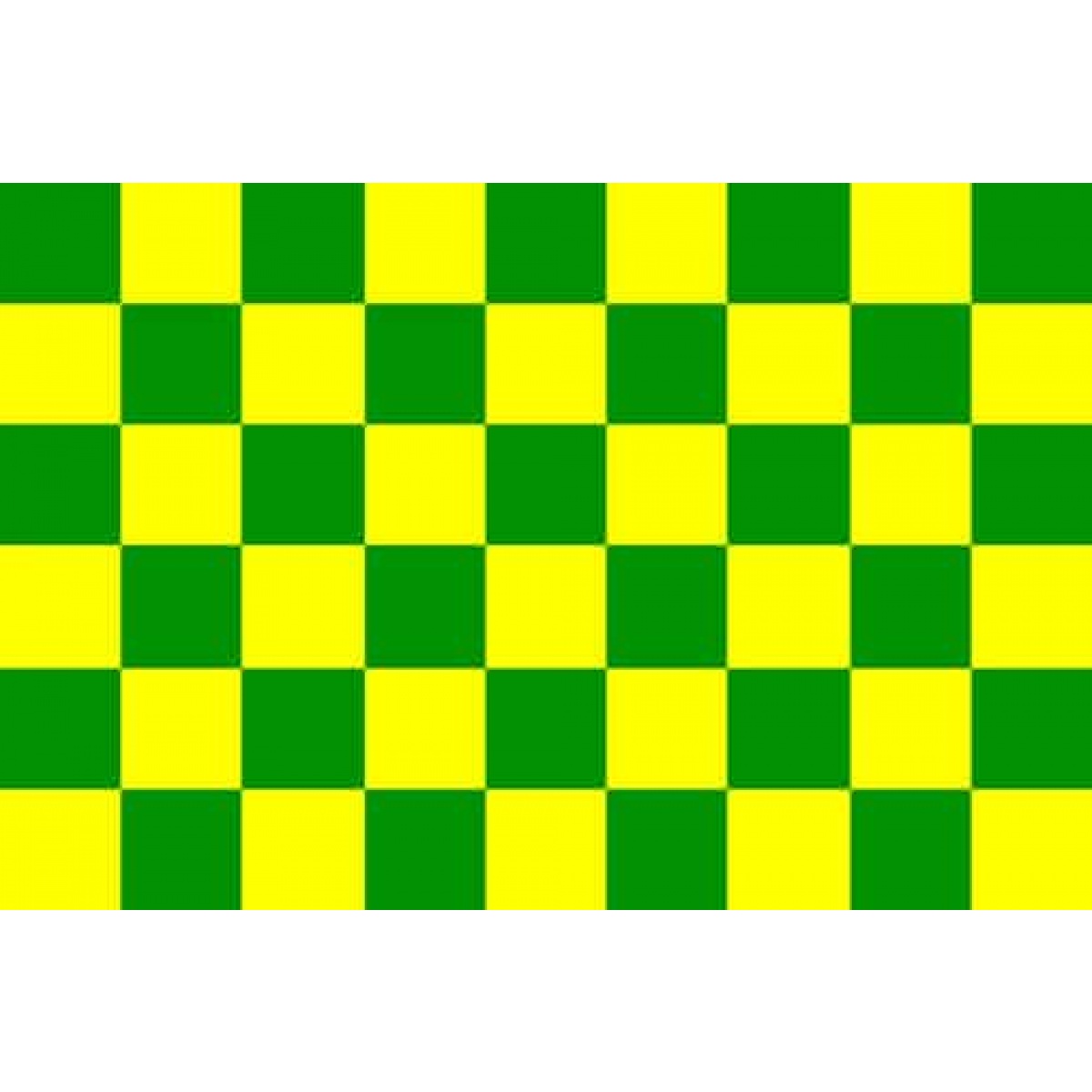 Checkered green/yellow medium hand flag - World Flag Shop